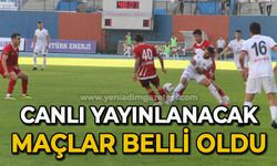 Canlı yayınlanacak maçlar belli oldu