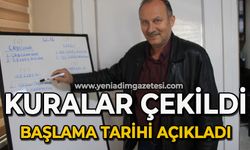 Kuralar çekildi başlama tarihi açıklandı