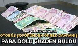 Otobüs şoföründen örnek davranış: Para dolu cüzdan buldu