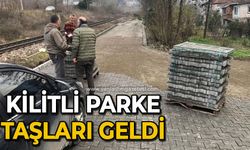 Kilitli parke taşları geldi