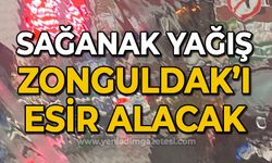 Sağanak yağış Zonguldak'ı esir alacak