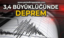 3.4 büyüklüğünde deprem