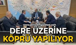 Dere üzerine köprü yapılıyor