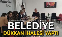 Belediye dükkan ihalesi yaptı