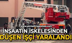 İnşaatın iskelesinden düşen işçi yaralandı