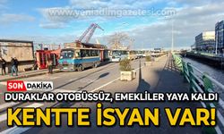 Duraklar otobüssüz, emekliler yaya kaldı: İsyan var!