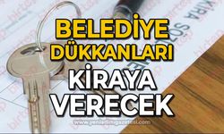 Belediye dükkanları ihale ile kiraya veriyor