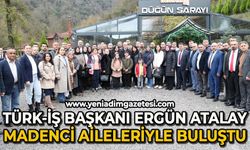 TÜRK-İŞ Başkanı Ergün Atalay, madenci aileleriyle buluştu