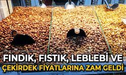 Fındık, fıstık, leblebi ve çekirdeğe zam geldi