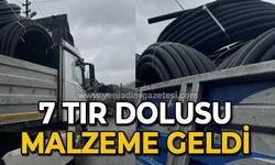 Belediye Başkanı açıkladı: 7 tır dolusu malzeme geldi