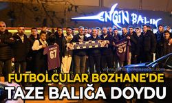 Futbolcular Bozhane'de balığa doydu