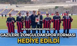 Gazilere Zonguldakspor forması hediye edildi