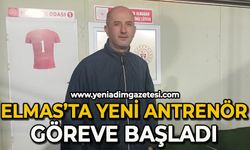 Elmas'ta yeni  antrenör göreve başladı