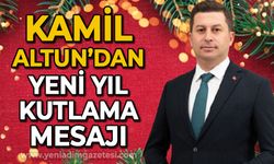 Kamil Altun'dan yeni yıl mesajı