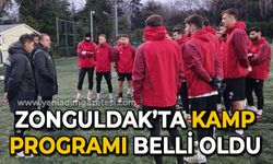 Zonguldak'ta kamp programı belli oldu