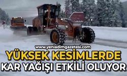 Yüksek kesimlerde kar yağışı etkili oldu