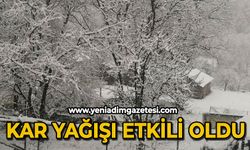 Kar yağışı etkili oldu