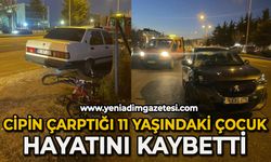 Cipin çarptığı bisikletli çocuk hayatını kaybetti