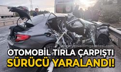 Otomobil tırla çarpıştı: 1 yaralı