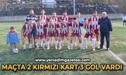 Maçta 2 kırmızı kart 3 gol vardı: Terakki  3 puanı 3 golle kazandı