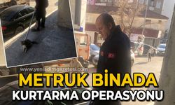 Metruk binada kurtarma operasyonu