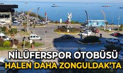 Bursa Nilüferspor otobüsü halen daha Zonguldak’ta