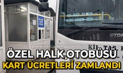 Özel Hak Otobüsü kartlarına zam