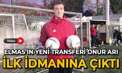 Zonguldakspor'un yeni santraforu Onur Arı ilk idmanına çıktı