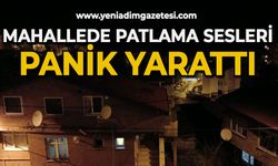 Mahallede patlama sesleri panik yarattı