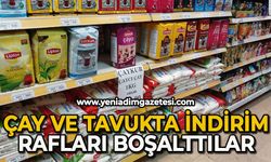 Çay ve tavuğa indirim: Rafları boşalttılar