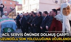 Acil Servis önünde dolmuş çarpan Pakize Uzunoğlu toprağa verildi