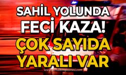 Sahil yolunda feci trafik kazası: Yaralılar var!