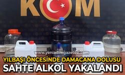 Yılbaşı öncesinde damacana dolusu sahte alkol yakalandı