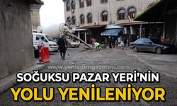 Soğuksu Pazar Yeri'nin yolu yenileniyor