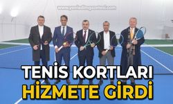 Tenis kortları Çaycuma’da hizmete girdi