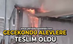 5 gün önce boşatılan gecekondu alevlere teslim oldu