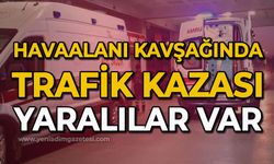 Havalimanı kavşağında kaza: 2 yaralı