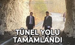 Tünel yolu tamamlandı