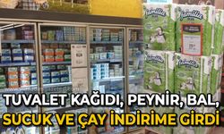 Tuvalet kağıdı, peynir, yoğurt, bal ve sucuk indirime girdi