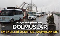 Dolmuşçular emeklileri ücretsiz taşıyacak mı?