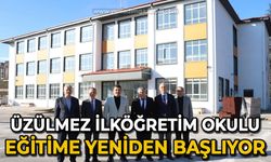 Üzülmez İlköğretim Okulu eğitime yeniden başlıyor