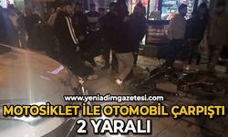 Otomobil ile motosikletin çarpıştı: 2 yaralı