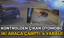 Zonguldak'ta kontrolden çıkan otomobil iki araca çarptı: 4 yaralı