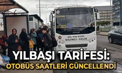 Otobüs tarifesi güncellendi