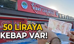 50 Liraya kebap var