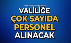 Valiliğe çok sayıda personel alınacak