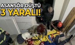 İnşaat halindeki binada asansör düştü: 3 yaralı