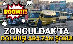 Zonguldak'ta dolmuşlara zam şoku!