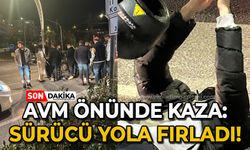 AVM önünde trafik kazası: Sürücü yola fırladı!