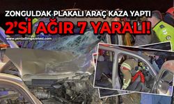 Zonguldak plakalı araç kaza yaptı: 2'si ağır 7 yaralı!